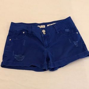 Indigo rein blue shorts